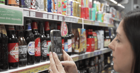 Retailer using the app